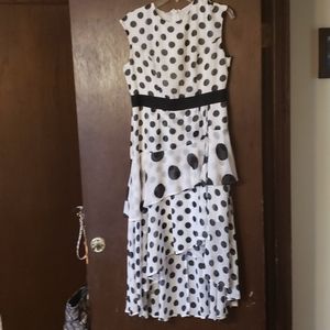 Sleeveless Polka Dot Dress